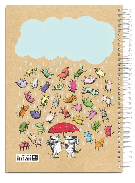 دفتر کرافت ۱۰۰برگ دفتر کرافت ۱۰۰برگ