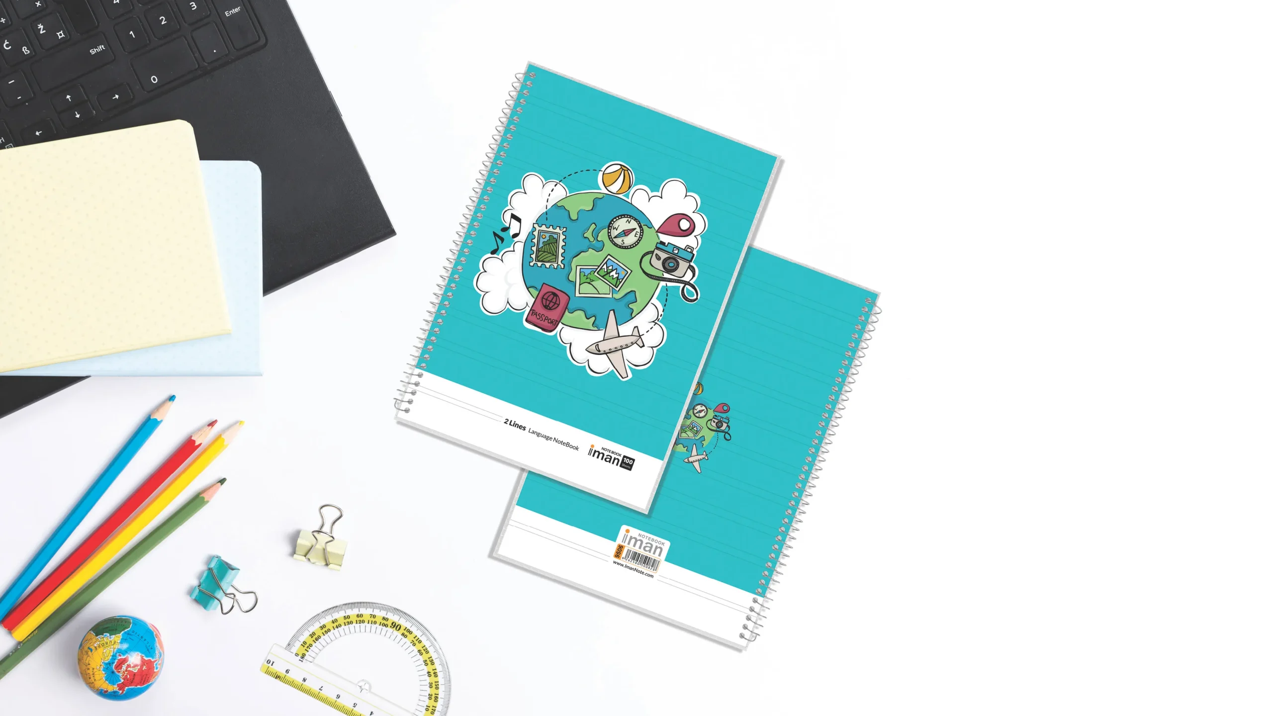 دفتر زبان مجلد 100برگ