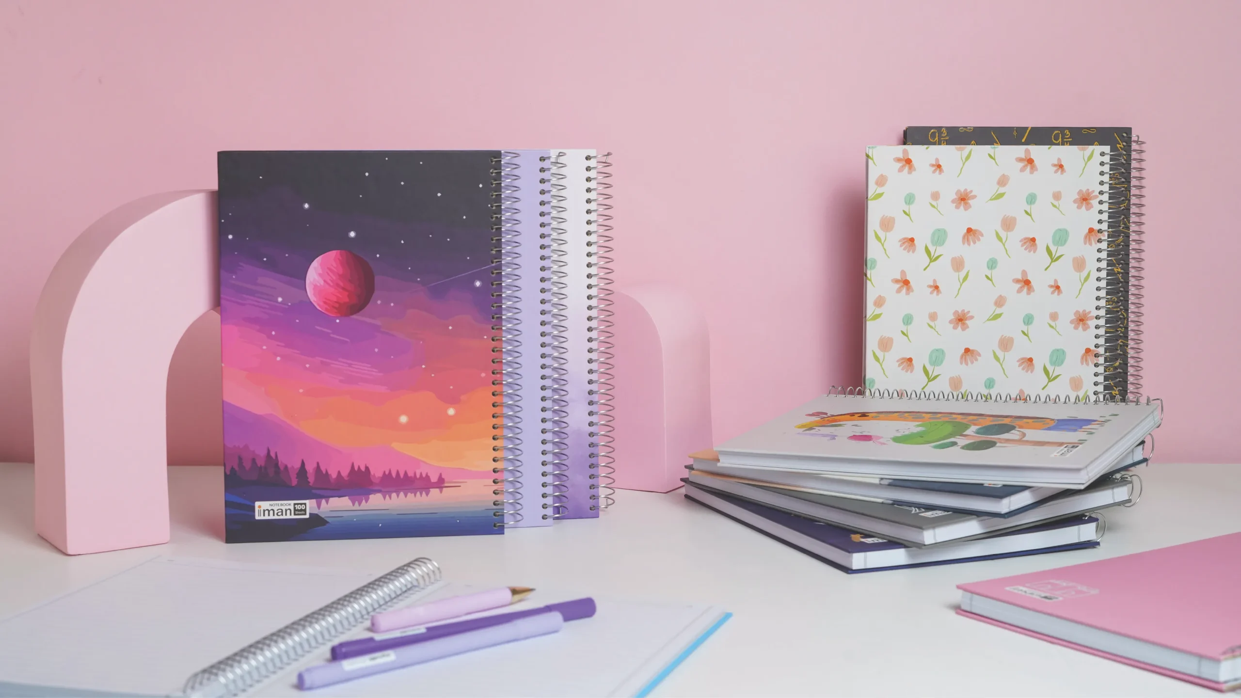 دفتر جلد سخت وزیری ۲۰۰برگ