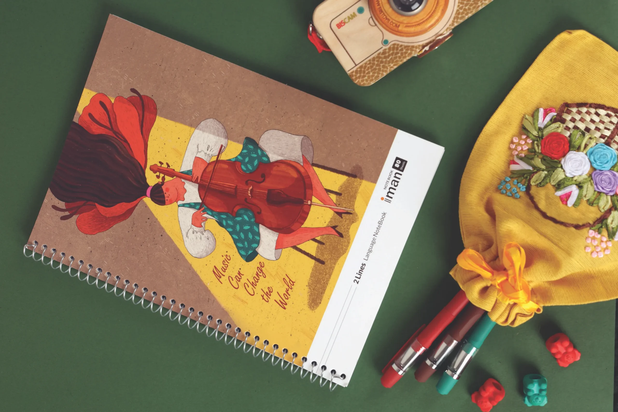 دفتر زبان دانشجویی 80برگ