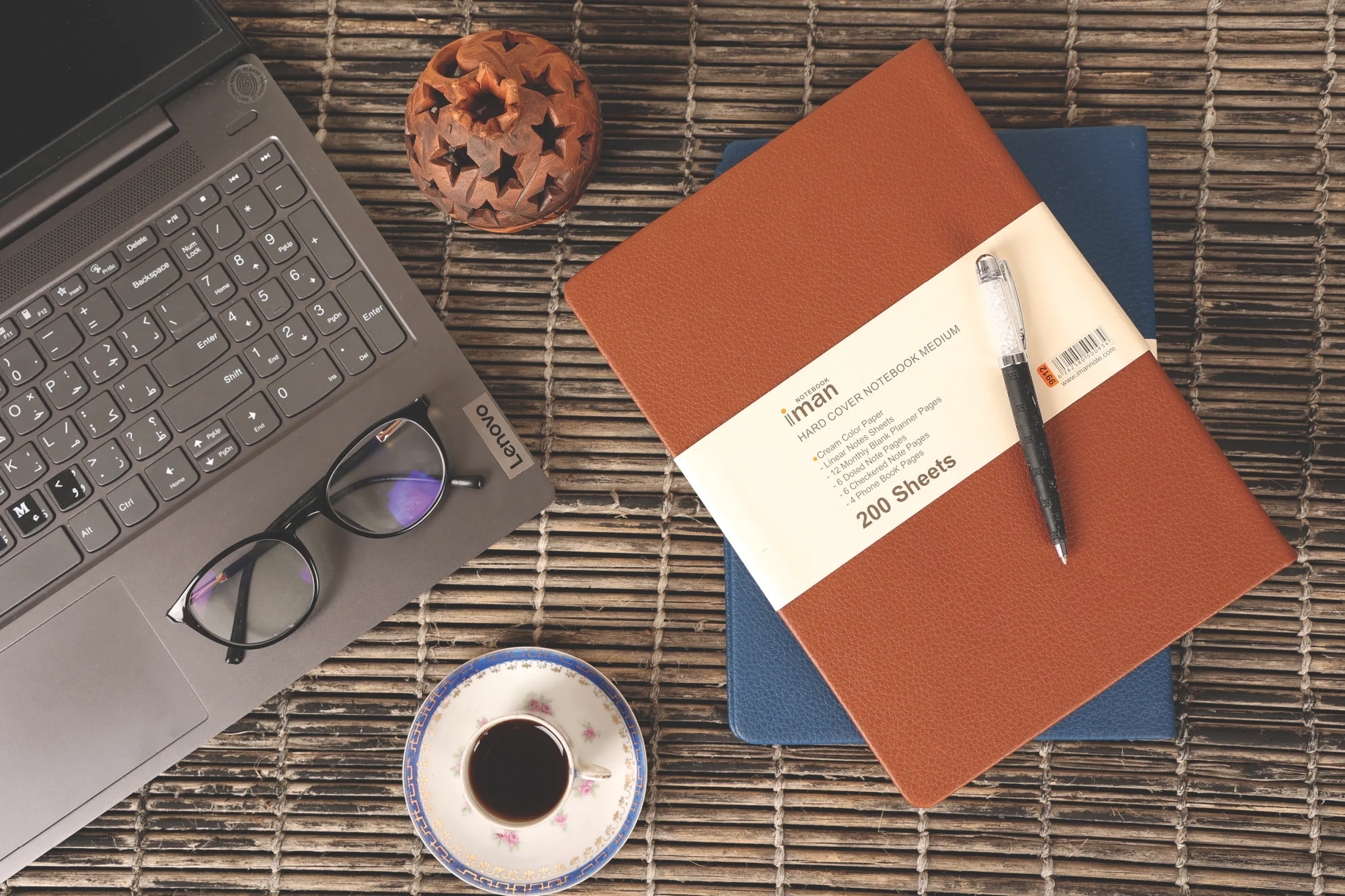 دفتر چرم وزیری ۲۰۰برگ