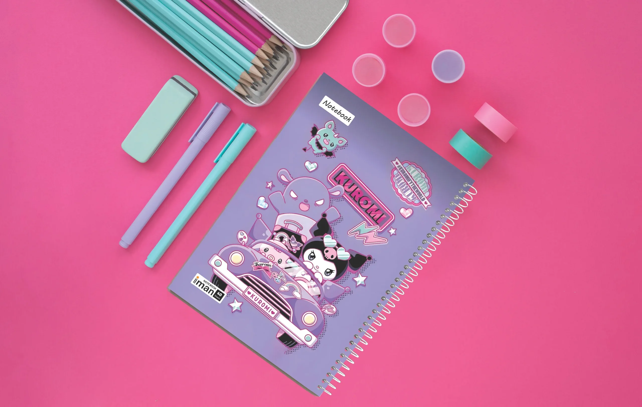 دفتر گلاسه فانتزی ۴۰برگ