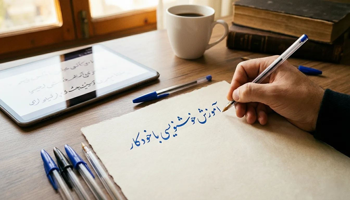 خوشنویسی با خودکار