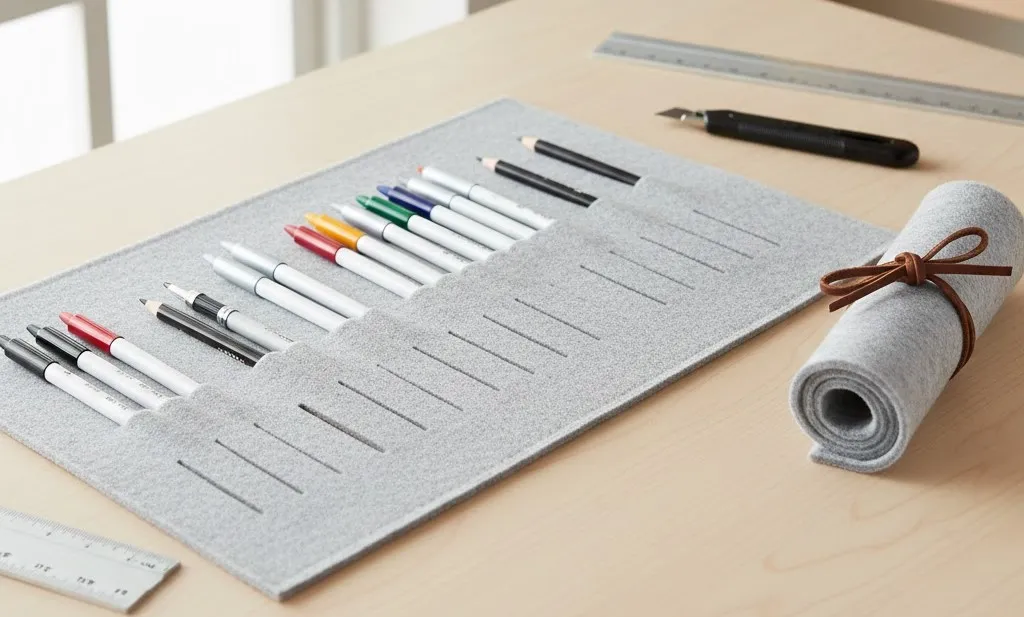 جامدادی دست ساز نمدی 