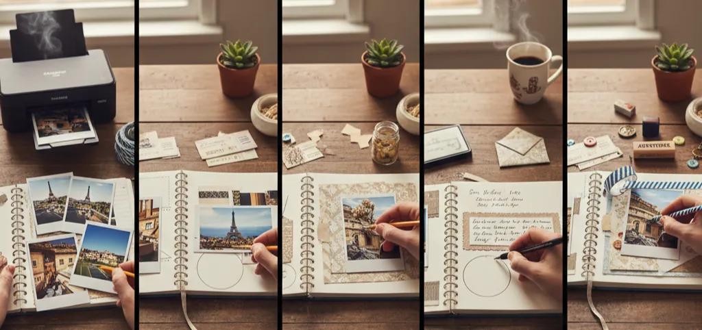 مراحل ساخت اسکرپ بوک 