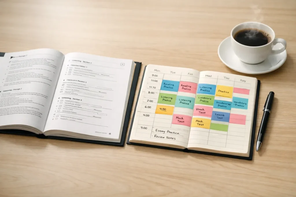 برنامه ریزی مطالعه آیلتس