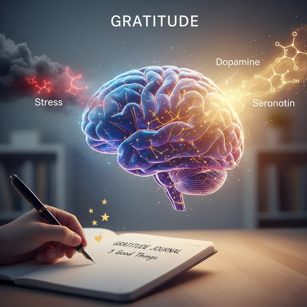 تمرین منظم شکرگزاری، دو انتقال‌دهنده عصبی اصلی را در مغز فعال می‌کند