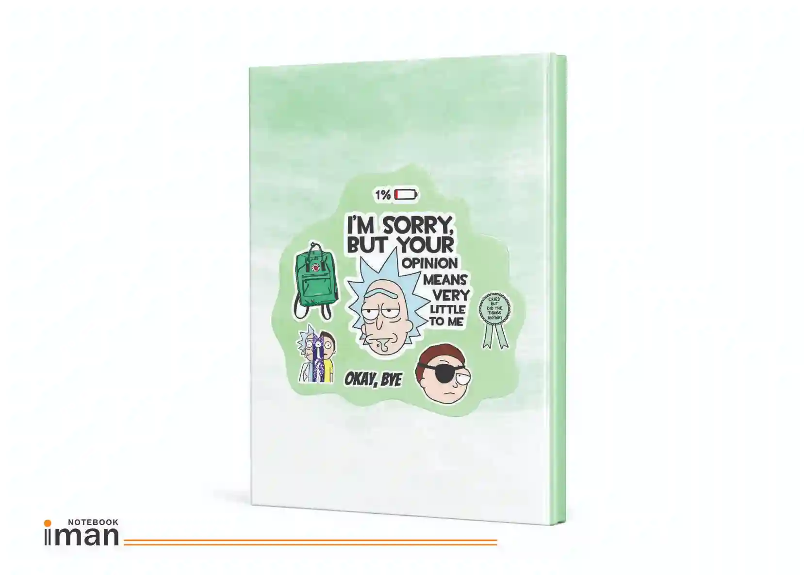 00204-1 کلاسور استیکری A5 سبز