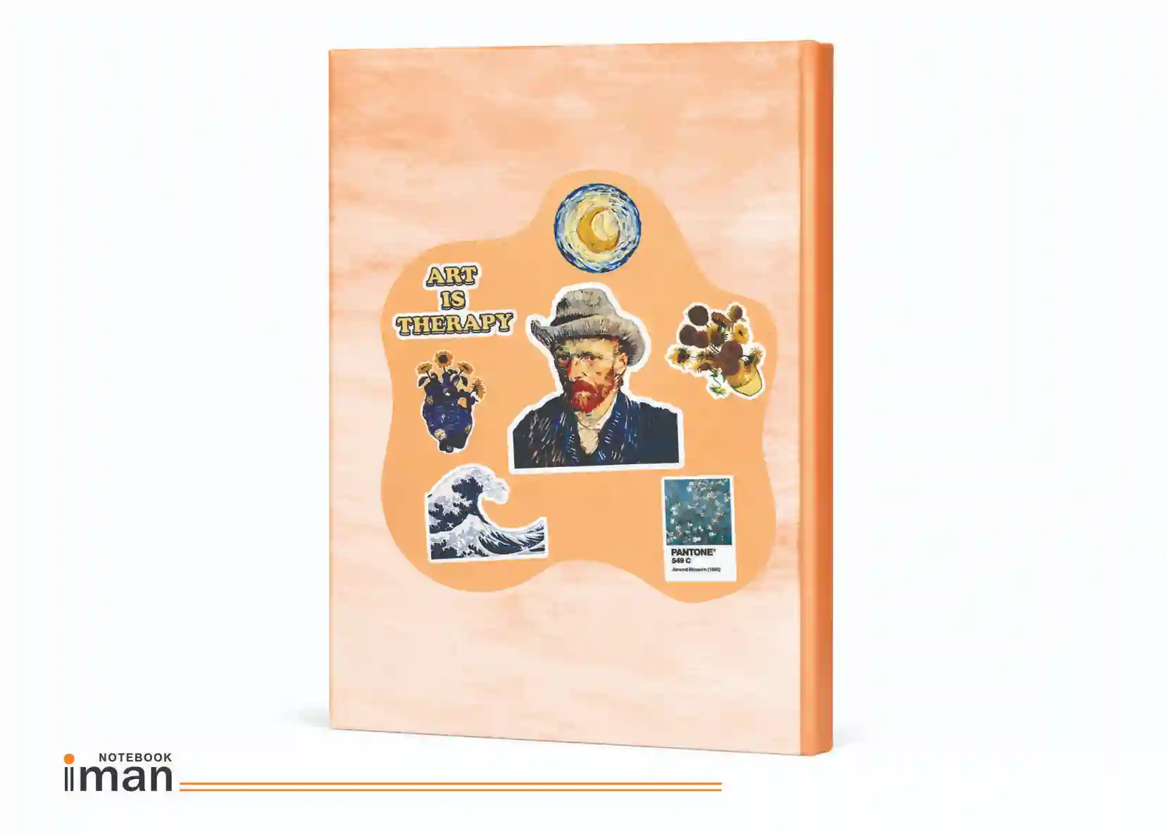 00204-6 کلاسور استیکری A5 نارنجی