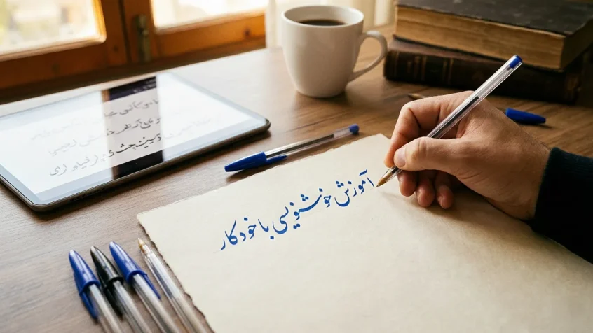خوشنویسی با خودکار